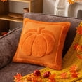 thumbnail image 2 of Pumpkin Throw Pillows 19.7 x 19.7 Inch, Plush Tufted Fall Thanksgiving Decor for Sofa Couch, 2 of 6