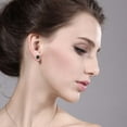 thumbnail image 3 of Gem Stone King 4.00 Ct Round Green Mystic Topaz 14K Yellow Gold Stud Earrings for Women Men, 3 of 3