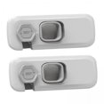 thumbnail image 1 of Lipstore 4x2 Pcs Verrous d'Armoire pour Bébé Verrous de Réfrigérateur pour Fenêtre Garde-Robe Meubles Gris, 1 of 8