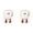 White 2PCS, variant on Squeaky Dog Toy With Crinkle Sound Breakfast Bread Design Chew Interactive Toy For Dogs And Cats Soft Fabric For Boredom And Daily Play