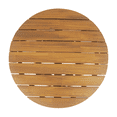 thumbnail image 6 of Tcbosik 31.5" Outdoor Coffee Table, Wood Accent Table. Round Patio Table for Garden, Porch, Balcony, Easy Assembly, Teak, 6 of 8