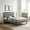 Gray, variant on Modway Alana King Wood Platform Bed With Angular Frame in Gray