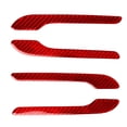 thumbnail image 2 of SPRING 4Pcs Carbon Fiber Car Door Handle Decor Panel Trim For Tesla For Model 3 /Y ABS Plastic Auto Accessories Tools Red, 2 of 9