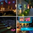 thumbnail image 4 of Solar Fence Lights, High Conversion Rate IP67 Waterproof Beautiful 45 Degree Sunlight Design Elegant Shell Pattern 2PCS Solar Wall Light  For Garden For Outdoor, 4 of 8