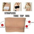 thumbnail image 4 of Seyurigaoka Women Bra Removable Padded Top Stretchy Seamless Bandeau Tube Tops, 4 of 6