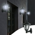thumbnail image 1 of 1 paquete de faroles solares de pared para exteriores, luces de pared con energía solar, lámpara de pared vintage para jardín, patio, garaje, puerta de entrada, luz solar de pared., 1 of 6