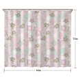 thumbnail image 5 of Pioneer Flower Floral Print Pattern Shower Curtain 84"x72", Bathroom Decorative Shower Curtain Set with 12 Hooks, Waterproof Washable, 5 of 6