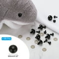 thumbnail image 2 of Uxcell 8mm Safety Eyes, 100 Set Plastic Craft Eyes with Washers for Stuffed Animals DIY Craft, 2 of 6