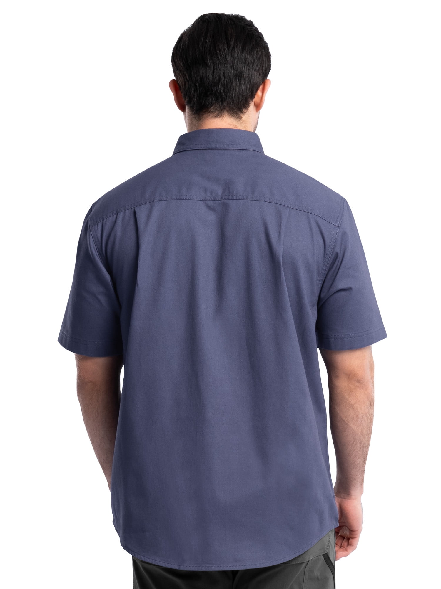 Wrangler Workwear Men’s Short Sleeve Durable Twill Pen Pocket Work Shirt, size S-3XL