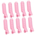 thumbnail image 1 of 10 rulos y pinzas para el cabello con flequillo, rizadores sin calor para dar volumen y peinar en casa (color rosa)., 1 of 5