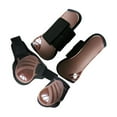 thumbnail image 4 of QualitChoice 4 Pcs Pied avant Arrière pour Bottes, Protection Fetlock Équine Rouge m Marron m, 4 of 6