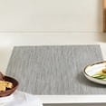 thumbnail image 4 of Mskk Solid Textured Placemats Set of 4, Stain‑Resistant Heat‑Insulated Washable Rectangular Table Placemat for Kitchen Dining Table Home Decor, 5 Colors Available, 18" x 12", 4 of 9