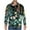 Green, variant on JURANMO Big and Tall Long Sleeve Shirts for Men Fashion Print Button Down Dress Shirts Casual Loose Lapel Semi Formal Shirts Deals of the Day White XXXXXL
