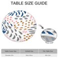 thumbnail image 6 of Vibrant Bohemian Floral Round Tablecloth with Elastic Hem, Fits 52 to 56 Inch Circular Table for Dining Room, Garden Party or Outdoor Picnic, 6 of 7