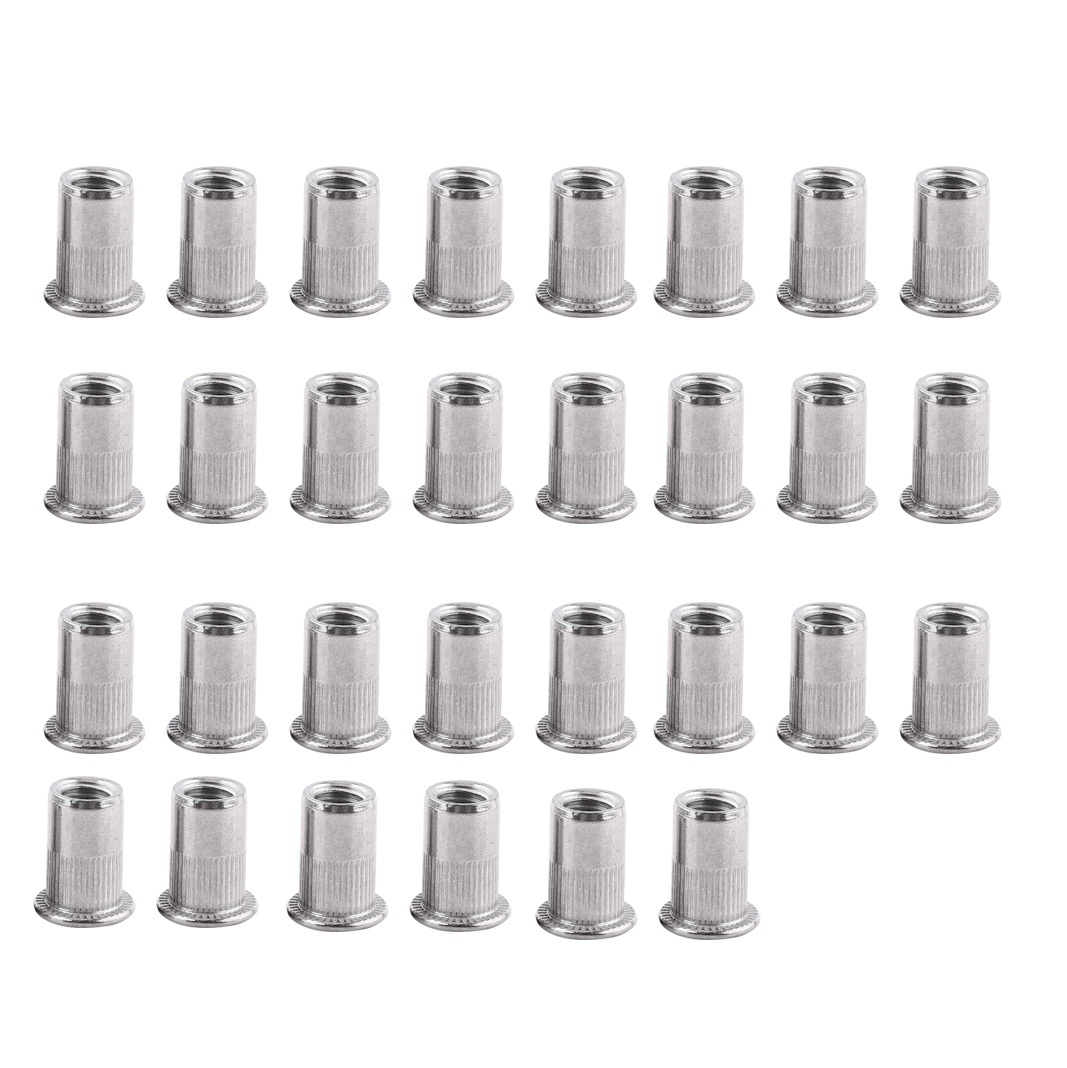 M6 for Home and Industry M4 200pcs Flat Head Nuts Threaded Insert Blind Rivet Nuts Blind Rivet Nut Set M3 M5 M6 for Home and Industry M4 200pcs Flat Head Nuts Threaded Insert Blind Rivet Nuts Blind Rivet Nut Set M3 M5