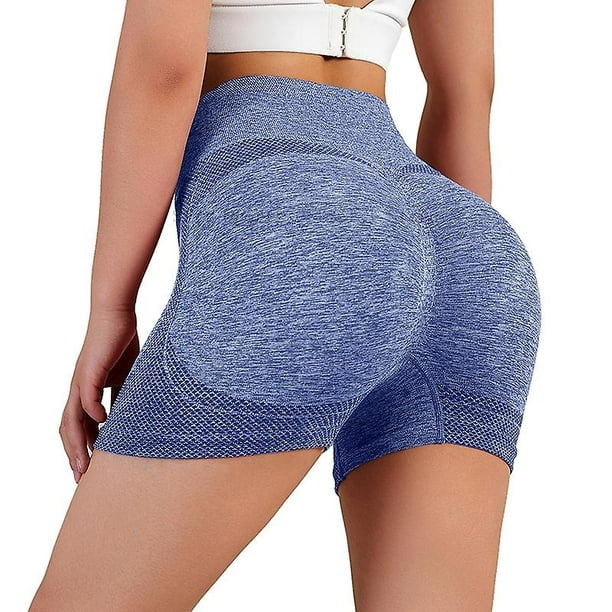 Butt Lifting Yoga Shorts Workout High Waist Tummy Control Push Up Yoga Shorts  Women High Waist Workout Sports Shorts