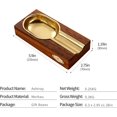 thumbnail image 4 of Simple Copper Lined Gold Cigar Ashtray for Patio/Outdoor/Indoor Ashtray (Color:Brown), 4 of 5