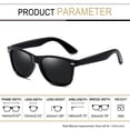 thumbnail image 3 of Gafas de sol Joopin Square Polarized UV400 de color negro brillante (paquete de 2), 3 of 5