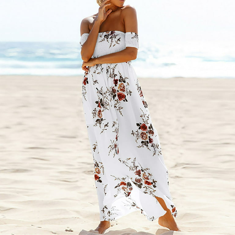 Efsteb Womens Summer Dresses Loose Sundresses Beach Casual Trendy