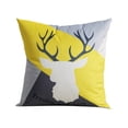 thumbnail image 2 of Funda de almohada MoosePrint 45x45cm - Negro, blanco, azul, amarillo, gris, gris, patrón geométrico de cuadros - Funda de cojín de sofá corta, mullida y suave, 2 of 6