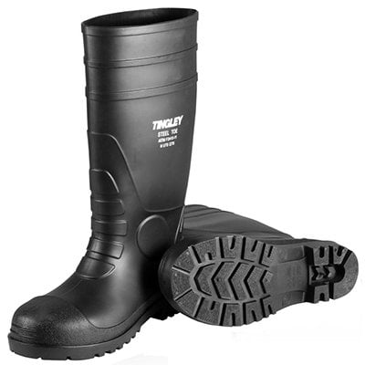 Black PVC Work Boot, Size 7 -31161.07