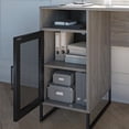 thumbnail image 4 of Purdue Single Pedestal Computer Desk, Gray Oak, 4 of 9