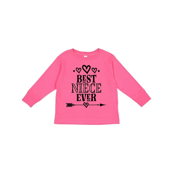 Inktastic Best Niece Ever from Aunt Girls Long Sleeve Toddler T-Shirt
