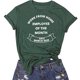 thumbnail image 1 of Fiudx Camisetas para Mujer Camiseta de Manga Corta con Estampado de Letras para Mujer a La Moda, 1 of 3
