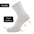 thumbnail image 5 of Busy Socks Men's Soft Thick Cushioned Thermal Wool Socks,Large,4 Pack,White, 5 of 8