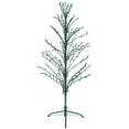 thumbnail image 4 of Northlight 4' Prelit Artificial Christmas Tree White Lighted Cascade Twig Outdoor Decoration - Green, 4 of 9