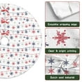 thumbnail image 6 of 30 Inch Christmas Tree Skirt – Velvet Plush Tree Mat, Soft Thickened Polyester with Red Ties, Single-Sided Printing, Available in 30in/36in/48in, Perfect for Holiday Xmas Tree Decoration, 6 of 7