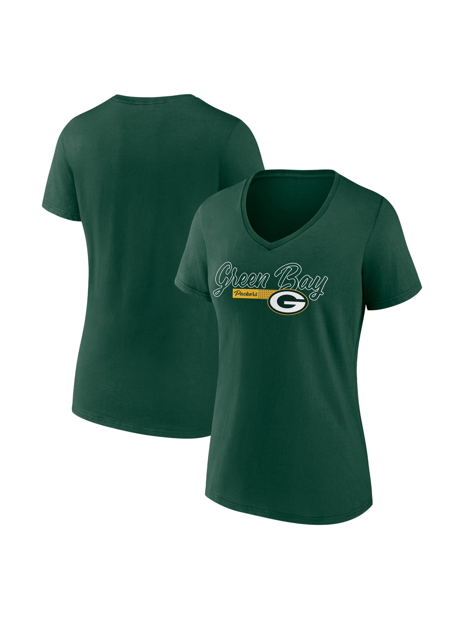 NFL Green Bay Packers Women's Cotton Green Short Sleeve T-Shirt