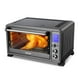 thumbnail image 2 of TOSHIBA AC25CEW-BS Horno Tostador de Convección Grande de 6 Rebanadas Encimera, 10 en Uno con Tostadas, Pizza y Asador, 1500W, Acero Inoxidable Negro, Incluye 6 Accesorios, 2 of 5