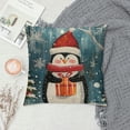 thumbnail image 2 of PHYHOO Christmas Pillow Covers Snowman Throw Pillow Covers Xmas Pillowcase Home Decor Living Room House Decorative Cushion Case for Sofa, 2 of 5