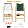thumbnail image 4 of Kids Art Easel with Paper Roll Double Sided Chalkboard and Whiteboard, 4 of 9