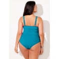 thumbnail image 2 of Swimsuits for All Women's Ruched Twist Front One Piece Swimsuit, 2 of 5