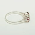 thumbnail image 3 of LBG 10k White Gold Cultured Pearl & Pink Tourmaline Womens Anniversary Ring - Size 4.75, 3 of 6