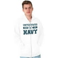thumbnail image 5 of United States Navy Since 1775 Zip Up Hoodie Men's Women's Brisco Brands M, 5 of 6