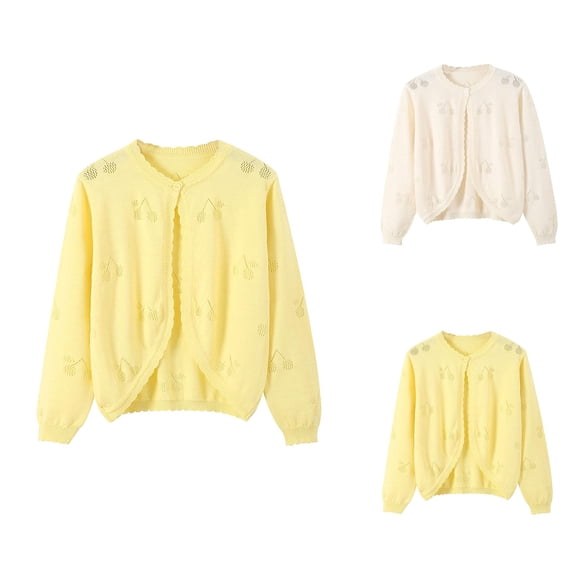 Girls Fashion Girls Coat Toddler Girls Jacket Spring Autumn Toddler Kids Collar Knit Cardigan Coats