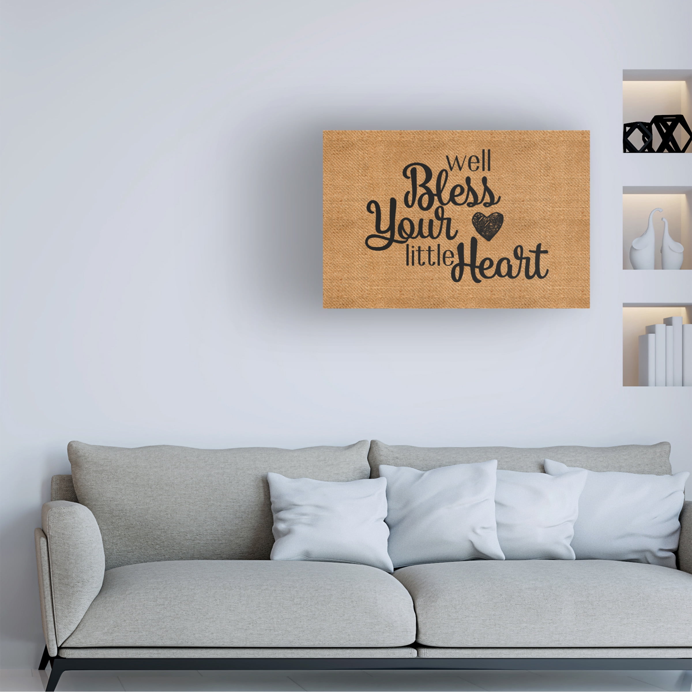 Trademark Fine Art 'Bless Your Heart' Canvas Art by Marcee Duggar