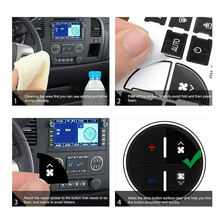 Ac Dash Button Repair Kit Compatible Chevy Fixing Ruined - Temu