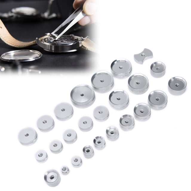 Accessoire de Machine de Capuchon de Montre, Moules en Alliage d'Aluminium Anti-Rayures Professionnels pour Réparation de Montre pour Boîtier de Montre