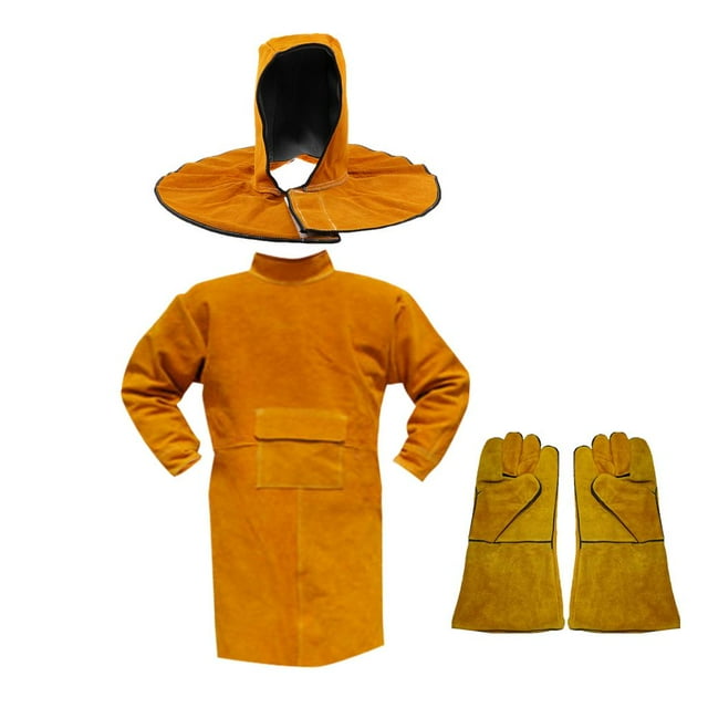 Kit de abrigo de ropa de soldadura DYNWAVEMX Capucha Protectora Guantes
