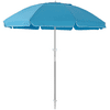 ROWHY 7.5FT Beach Umbrella Outdoor Portable UV 50+ Sunshade Umbrella With Push Button Tilt Sand Anchor and Carry Bag for Patio Garden Beach Pool Backyard (Royal Blue)