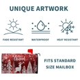 thumbnail image 5 of Merry Christmas Mailbox Cover 25.5x21in Christmas Mailbox Covers Magnetic Standard Size Winter Snowflake Pine Oversized Mailbox Covers Magnetic Mail Wraps Cover Letter Box for Christmas Home Yard, 5 of 6