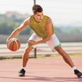 thumbnail image 3 of Wukai Gold Glitter Men’s Basketball JerseySmall, 3 of 7