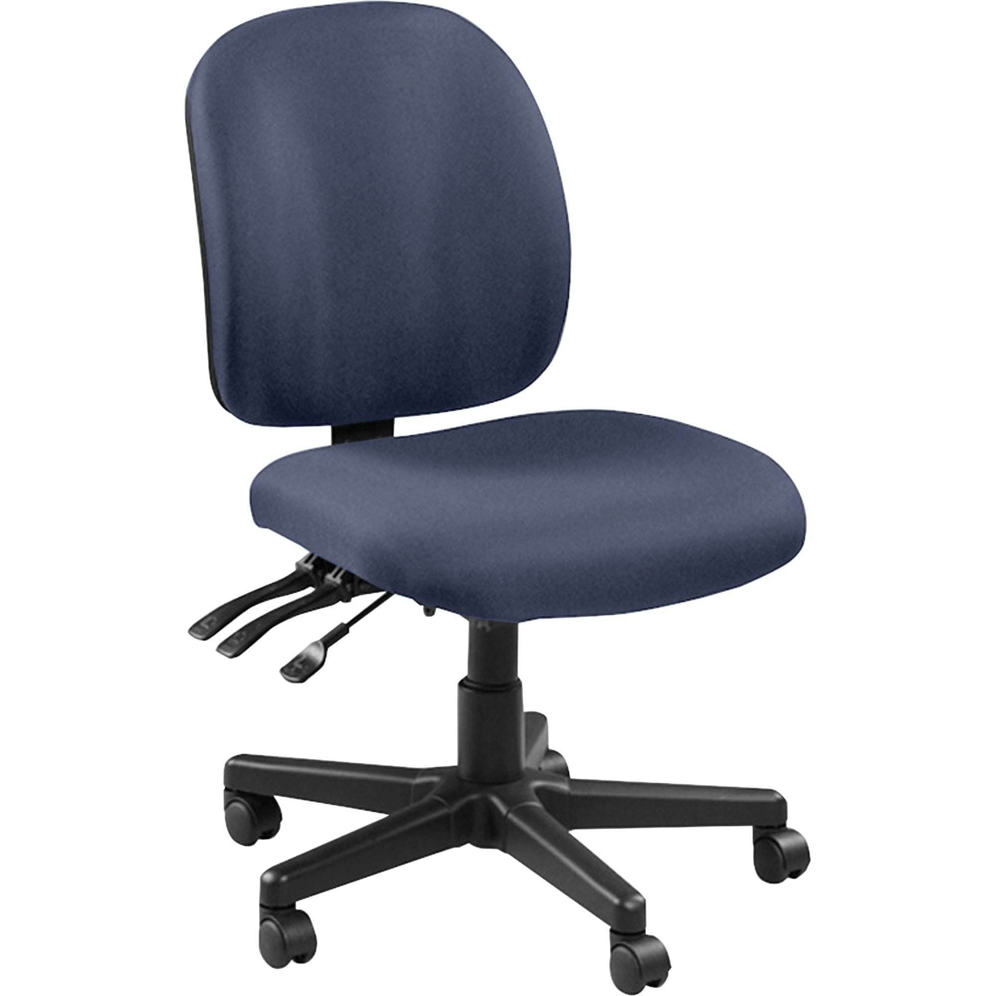 Lorell Mid Back Armless Task Chair 1 Each Blueocean