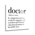 thumbnail image 2 of Doctor Literal Life Saver Black Script 24 x 24 Glass Wall Hanging Sign, 2 of 4