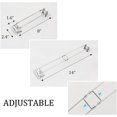 thumbnail image 4 of 1 Pack RV Bathroom Corner Storage Bar Camper Travel Trailer Corner Storage Bar RV Accessories for Inside Shower Corner Storage Bar, 4 of 6