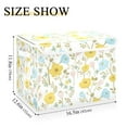 thumbnail image 3 of Pretty pastel floral pattern Foldable Kids Toy Chest with Flip-Top Lid, Collapsible Fabric Toy Storage Organizer/Bin/Box/Basket/Trunk for Toddler, 3 of 5